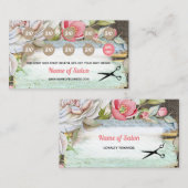 Sweet Pink Blossom Floral Salon Loyalty Rewards (Voorkant / Achterkant)