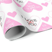 Sweet Pink Bow Valentijnsdag Cadeaupapier (Rol Hoek)