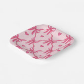 Sweet Pink Bows Paper Bord (Gebogen)