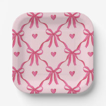 Sweet Pink Bows Paper Bord