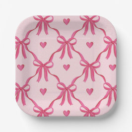 Sweet Pink Bows Paper Bord
