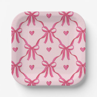 Sweet Pink Bows Paper Bord