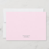 Sweet Pink Butterfly Theme Verjaardagsfeestje voor Kaart (Achterkant)