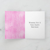 Sweet Pink Cake Frosting Verjaardag Kaart (Binnen)