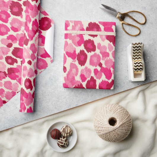 Sweet Pink Cheetah Chic - Wrapping Paper Roll Cadeaupapier (Crafts)