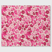 Sweet Pink Cheetah Chic - Wrapping Paper Roll Cadeaupapier (Vlak)