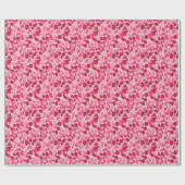 Sweet Pink Cheetah Chic Wrapping Paper Roll Cadeaupapier (Vlak)