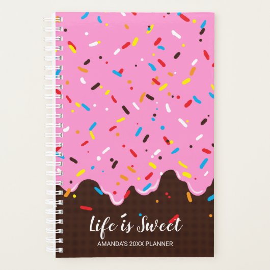 Sweet Pink Chocolate Treat Planner (Voorkant)