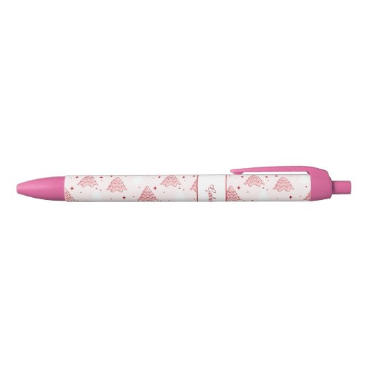 Sweet Pink Christmas Tree Pen (Bovenkant)