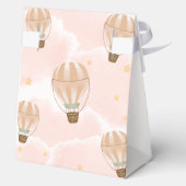 Sweet Pink Cloud Hete Luchtballon Baby shower Bedankdoosjes (Achterkant)