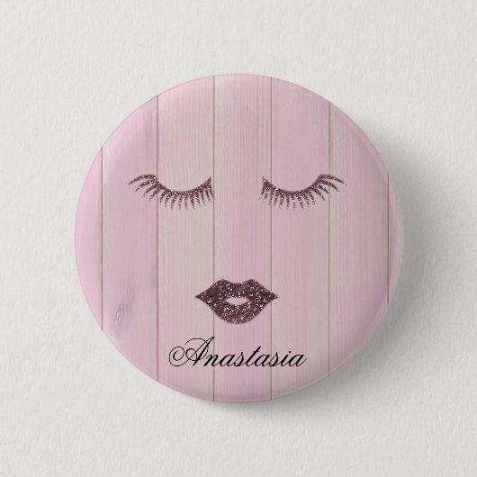 Sweet Pink Coll Ronde Button 5,7 Cm (Voorkant)