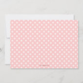 Sweet Pink Cross Baptism Christening Uitnodiging (Achterkant)