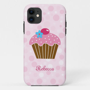 Sweet Pink Cupcake Case-Mate iPhone Case