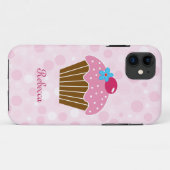 Sweet Pink Cupcake Case-Mate iPhone Case (Achterkant (horizontaal))