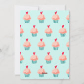 Sweet pink cupcake kids Classroom Valentine Feestdagenkaart (Achterkant)