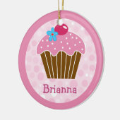 Sweet Pink Cupcake Ornament (Links)
