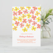 Sweet Pink Daisies Chic Fun Vrijgezellenfeest Part Kaart (Staand voorkant)