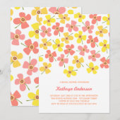 Sweet Pink Daisies Chic Fun Vrijgezellenfeest Part Kaart (Voorkant / Achterkant)