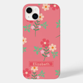 Sweet Pink Daisy Bouquet Retro Case-Mate iPhone 14 Plus Hoesje
