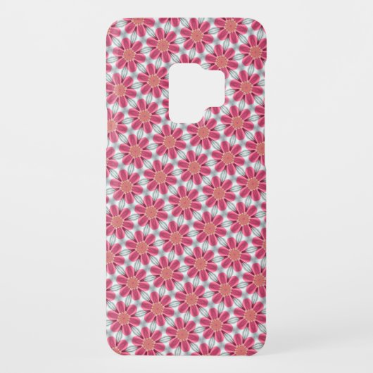 Sweet Pink daisy Pattern Samsung Galaxy S3 Hoesje (Achterkant)