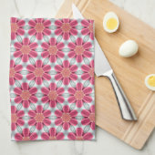 Sweet Pink daisy Pattern Theedoek (Quarter Fold)
