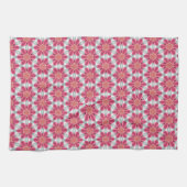 Sweet Pink daisy Pattern Theedoek (Horizontaal)