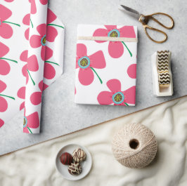 Sweet Pink Daisy Pop Summer Flower Whimsical Gift Cadeaupapier