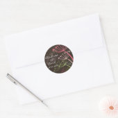 Sweet Pink Dandelions Chic Summer Wedding Sticker (Envelop)