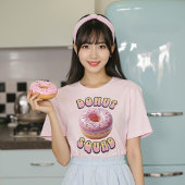 Sweet Pink Donut Squad Foodie Shirt