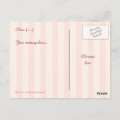 Sweet Pink Elegant Cupcake Briefkaart (Achterkant)