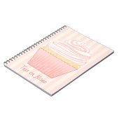 Sweet Pink Elegant Cupcake Notitieboek (Linkerzijde)