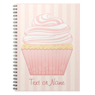 Sweet Pink Elegant Cupcake Notitieboek