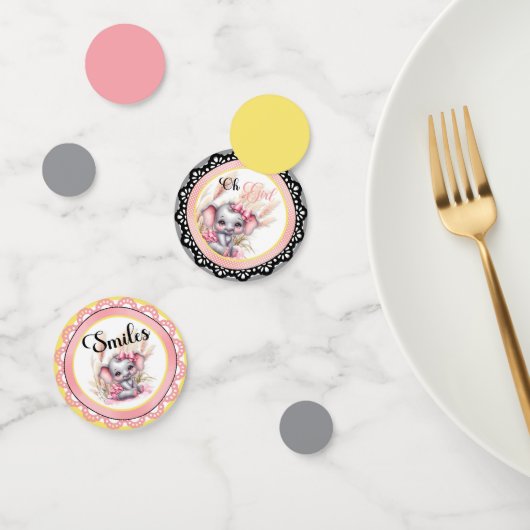 Sweet Pink Elephant - Peanut Smiles Confetti (Groep)