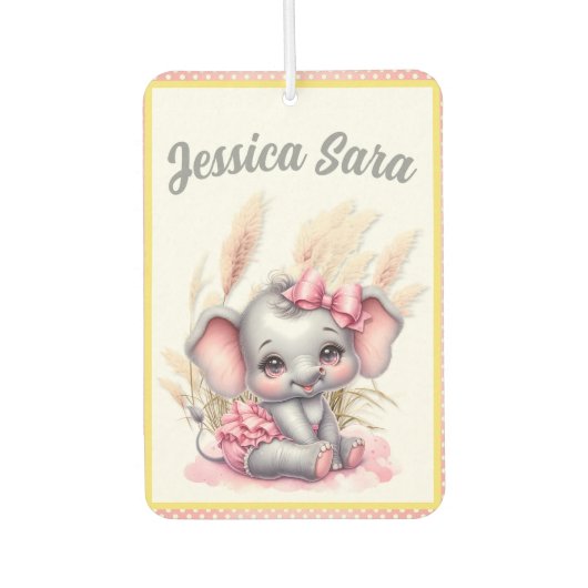 Sweet Pink Elephant - Peanut Smiles Luchtverfrisser (Voorkant)