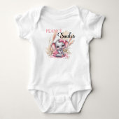Sweet Pink Elephant - Peanut Smiles Romper (Voorkant)