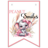 Sweet Pink Elephant - Peanut Smiles Vlaggetjes (Eerste vlag)