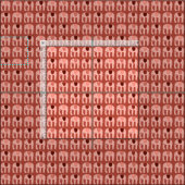 Sweet Pink Elephants Pattern Stof (Delen)