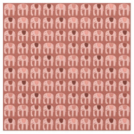 Sweet Pink Elephants Pattern Stof