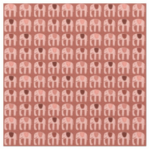 Sweet Pink Elephants Pattern Stof