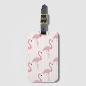 Sweet Pink Flamingo Bagagelabel (Voorkant (verticaal))