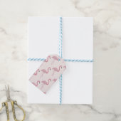 Sweet Pink Flamingo Cadeaulabel (Met Touw)