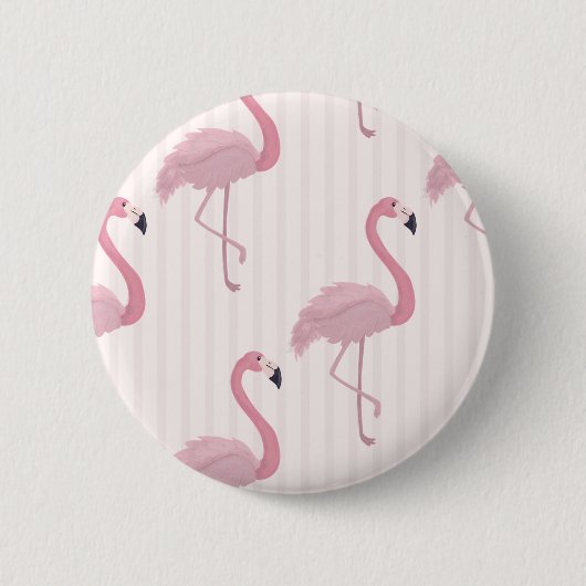 Sweet Pink Flamingo Ronde Button 5,7 Cm (Voorkant)