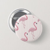 Sweet Pink Flamingo Ronde Button 5,7 Cm (Voorkant /achterkant)