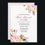 Sweet Pink Floral Girl Bat Mitzvah Uitnodiging<br><div class="desc">Sweet Pink Floral Girl Bat Mitzvah Invitation Beautiful Hand schilderde waterverf floral design Floral Bouquet,  rustic floral Zie onze bijpassende set boven Design met dank aan: https://www.etsy.com/shop/SmallHouseBigPony</div>