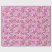 Sweet Pink Garden Flowers Pattern Cadeaupapier (Vlak)