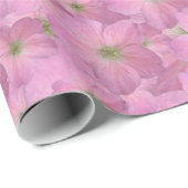 Sweet Pink Garden Flowers Pattern Cadeaupapier (Rol Hoek)