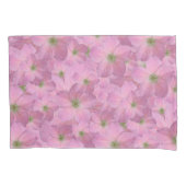 Sweet Pink Garden Flowers Pattern Kussensloop (Voorkant)