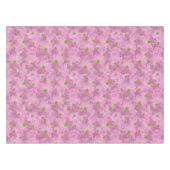 Sweet Pink Garden Flowers Pattern Tafelkleed (Voorkant (Horizontaal))