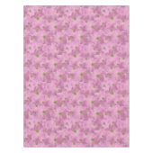 Sweet Pink Garden Flowers Pattern Tafelkleed (Voorkant)