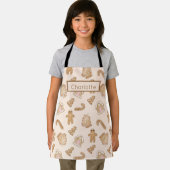 Sweet Pink Gingerbrood kerstpatroon Kinderen apr. Schort (Insitu)